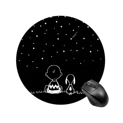 マウスパッド スヌーピー ゲーミング おしゃれ 可愛い キャラクター 滑り止めゴム底 ゲーミングまうすパッド かわいい マウスパット 撥水 マウス パッド 小さめ 丸型 22cm