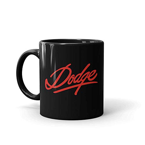 Dodge Script Logo Black Mug - 11 oz