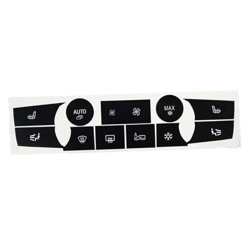 Autocollants bouton climatisation BMW X5 E70 2006-2013 stickers noir mat de rechange