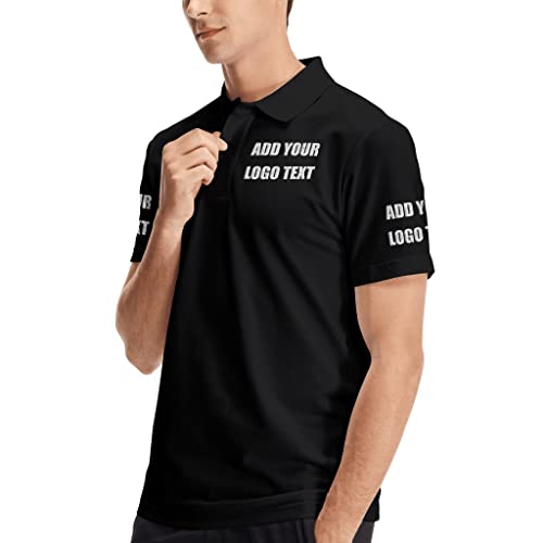 Custom Polo Shirts for Men Women Personalized Design Your Own Text Logo Name Embroidered Dry Fit Golf Shirt2