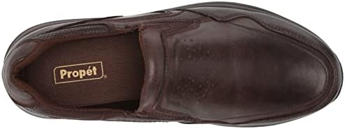 Propét Men's Patton Slip-On Loafers, Coffee, 8 Medium US | Image 4