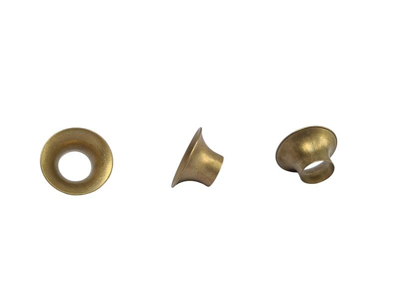 Steirische Harmonika Basstrichter 12 Stück – 33 mm aus Altmessing – Ersatztrichter für Bässe bei Harmonika & Akkordeon – langlebig, klangstark & passgenau – ideal für Reparatur & Instrumentenbau