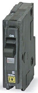 Square D QO110 Plug-On Circuit Breaker; 10 Amp, 1-Pole by Square D