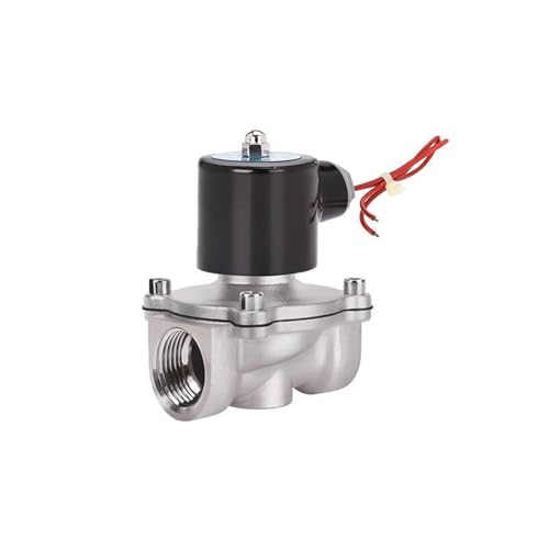 SASJQVMX Válvula Solenoide De Agua De Acero Inoxidable De 3/4 ', Válvula Solenoide Normalmente Cerrada DN20 De 220v(NPT_24VAC_VITON-SEAL)