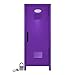 Mini Locker with Lock and Key Purple -10.75" Tall x 4.125" x 4.125"