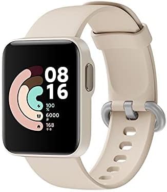 TwiHill Pulseira requintada para Xiaomi Mi Watch Lite/Redmi Watch Lite, pulseira de silicone de estilo clássico Correia de relógio para Xiaomi Mi Watch Lite(pacote de 6)