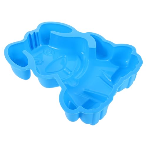 BESPORTBLE Molde de Silicona para Pasteles Forma de Perro Azul Molde Flexible de Grado Alimenticio para Hornear Cupcakes Pudín y Postres Apto para Horno Microondas y Congelador Adecuado