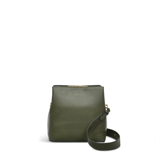 radley london dukes place women39s medium leather multi-compartment crossbody bag dark olive