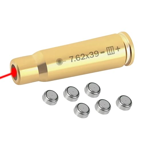 Red Dot 7.62×39 Laser Bore Sighter Boresight Sighting Caliber for Hunting (7.62×39 Laser Bore Sighter)