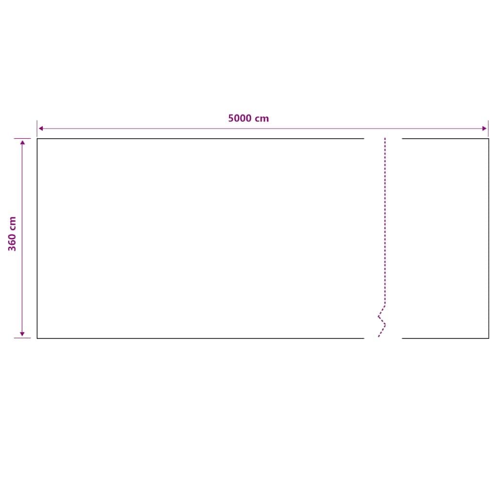 Recinzione verde, 3,6 x 50 m, resistente ai raggi UV, in HDPE, permeabile al vento e all'acqua, per giardino, balcone, terrazza, tagliabile, durevole