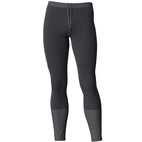 Salomon Cross Run Tight Pantalones de Yoga, Negro (Deep Black), L para Hombre