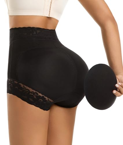 Aoeist Butt Lifting Panties Padded Shapewear for Women Butt Lifter Tummy Control Shorts Butt Pads...