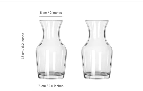 Image of Combo of 2 Decorative Pot Glass Vase for Water Plants| Flower Vases for Centerpieces Living Room Kitchen Office Wedding, Clear