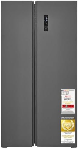 Exquisit Side-by-Side Kühlschrank | 442 l Nutzinhalt, Energieeffi...