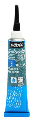 PEBEO Setacolor 3D Fabric Paint, 20ml, Glitter South Sea