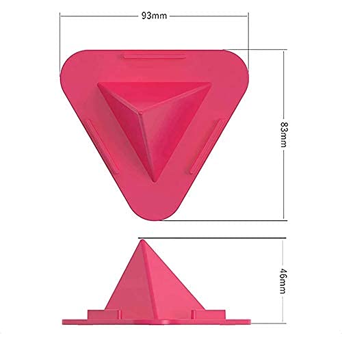 Image of Kelso Universal Portable Three-Sided Pyramid Shape Mobile Phone Holder Stand - Anti-Slip Triangle Design Desktop Stand for Smartphones - Lightweight Phone Stand (Pack of 6)
