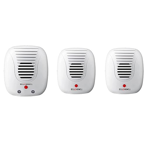 Set di 3 repellenti per parassiti ad ultrasuoni con luce notturna per topi martore, ratti e insetti