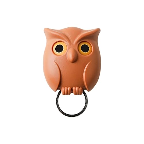 Lkq-�V�����[�t�b�N Creative Owl Night Wall Magnetic Key Holder Magnets Hold Keychain Key Hanger Hook, �ݒu���ȒP(Chocolate)