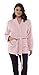 Produktbild CityComfort Bademäntel für Damen Kurz Sehr Weich Morgenmantel Hausmantel Fleece (L (16-18), Rosa)