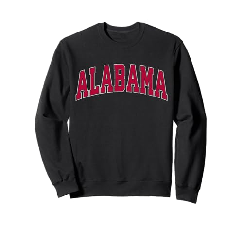 Alabama AL Vintage Sports Style Red Design Men Women Kids Sweatshirt
