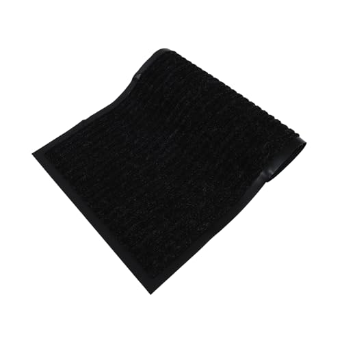 LEDMOMO 1個 カーペット 玄関マット 玄関の敷物屋内 アンチラグの下敷き 床 karpet rugs 滑り止めフロアマット 滑り止めグランドマット ポリエステル(ポリエステル) Black