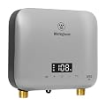 Westinghouse Apolo Mini 6.5kW Tankless Water Heater Electric, 240V Instant Hot Water, Smart WiFi Control, Works with Alexa & Google Home, Deep Blue