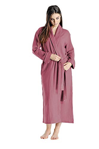 Cashmere Boutique 100% Pure Cashmere Robes For Women – Long, Lightweight, Soft Plush, Winter Warm, and Cozy Women Bathrobe