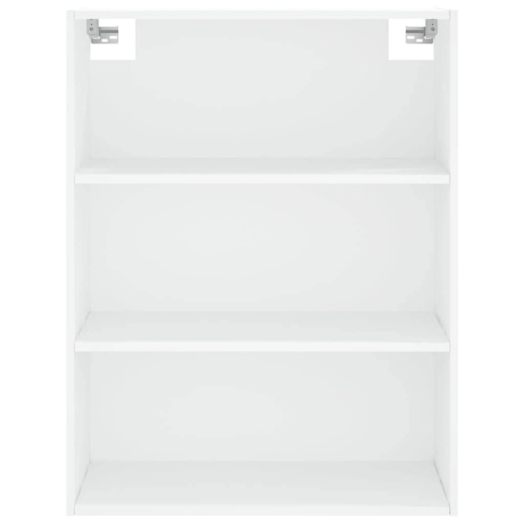 Credenza Bianca 69,5x34x180 cm in Legno Multistrato