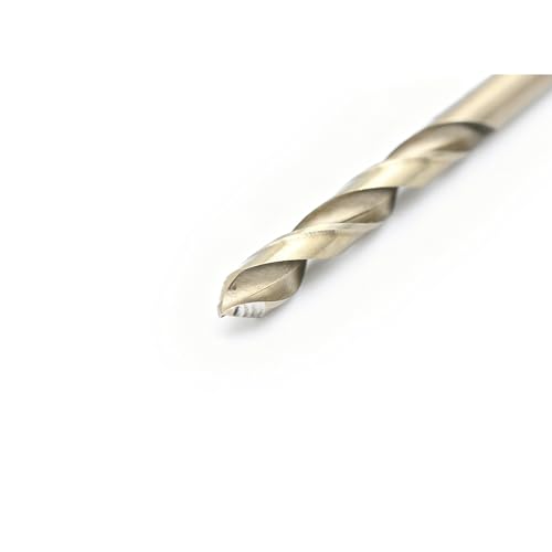 Image of TEMO 1 pc 1 /4 Inch M35 Stepped Point Jobber Drill Bit, Easy Boost Twist Drill Bit Set for Acrylic Metal, Steel, Wood, Plastic