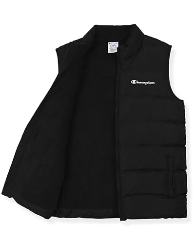 Champion Boys Puffer Vest Lightweight Sleeveless Zip-Front Jacket with Pockets, Kids Outerwear - image 2