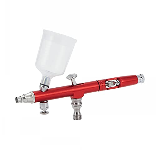 HUBEST Dual-Action 7cc 20cc 40cc 0.3mm Airbrush Spray Gun Gravity Feed Airbrush Kit for Makeup Nail Art Tattoo Cake Toy Model