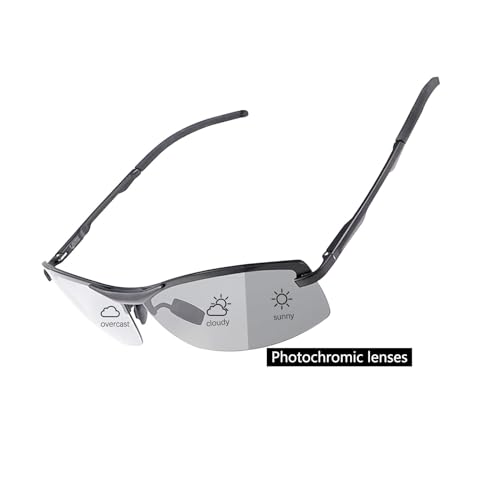 Mens Polarized Photochromic Sunglasses Day & Night Driving Glasses