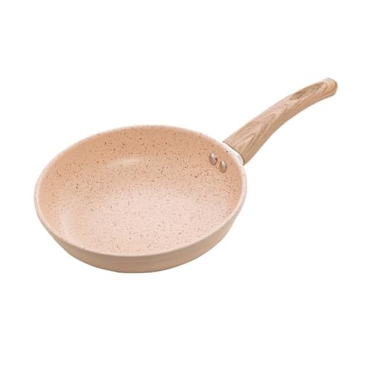 LYOR - Frigideira de Indução em Alumínio com Revestimento Cerâmico Granilite Bege 20cm
