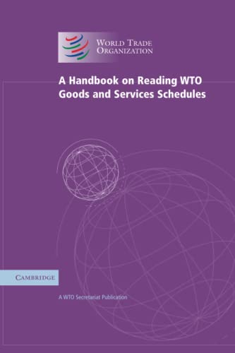 A Handbook on Reading WTO Goods and Services Sc... 0521706823 Book Cover