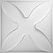 Ekena Millwork WP20X20AUWH 19 5/8"W x 19 5/8"H Austin EnduraWall Decorative 3D Wall Panel Covers 2.67 Sq. Ft.