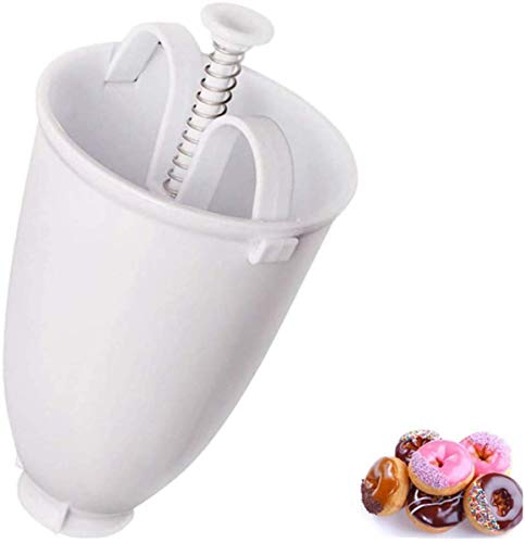 Biscuit Donut Maker DIY Baking Tools Milking Dessert Baking Mold Food Grade Stainless Steel Compression Spring White