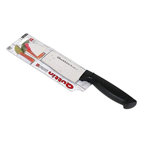 Quttin 47038 Santoku Küche 17 cm, Schwarz, Stahl Cover