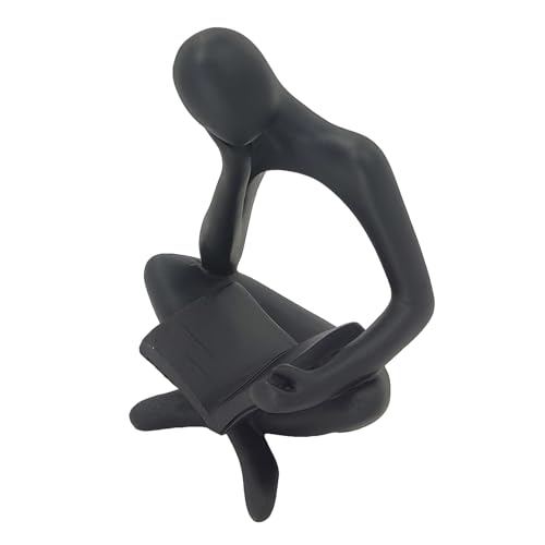 Leitor Estatueta Decorativa Leitura Abstrata Homem que Lê Decoração Ornamento Elegante Estátua Pensa