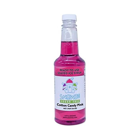 SNOWIE - Ready To Use Pints Sugar Free, Cotton Candy Pink (Sucrose), 16 Fl Oz (Pint) Cover