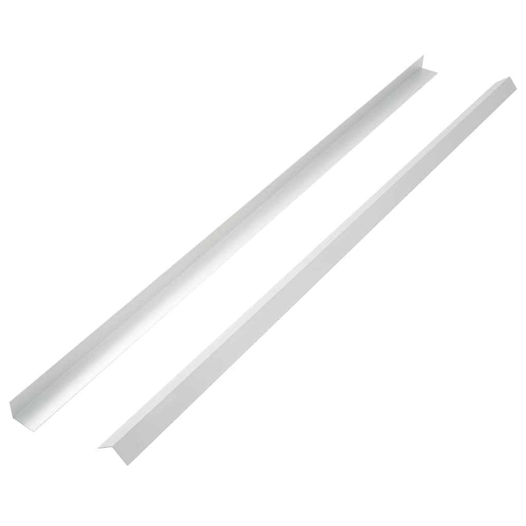 Aluminiowy profil kątowy 170 cm 5 szt. srebrny | Do krawędzi tarasu WPC, ochrona krawędzi, profil L, odporny na warunki atmosferyczne, odporny na korozję