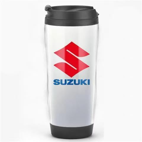 Insulated Cup for Suzuki Fronx, Stainless Steel with BPA Free Easy,Travel Mug,Leakproof Tumbler with Leakproof Lid,Car Gifts for Man and Woman,White-Normal