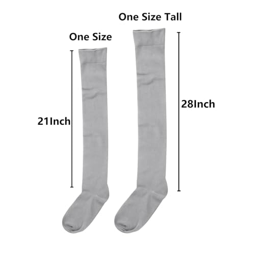 Image of Bestjybt Women Thigh High Socks Cotton Warm Long Over Knee High Stockings