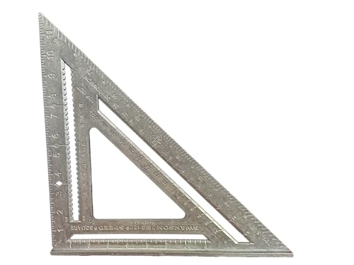 Swanson Tool Co., Inc Swanson T0108 Big 12 Speed Square Layout Tool with Blue Book, Plain gradations, 12-Inch