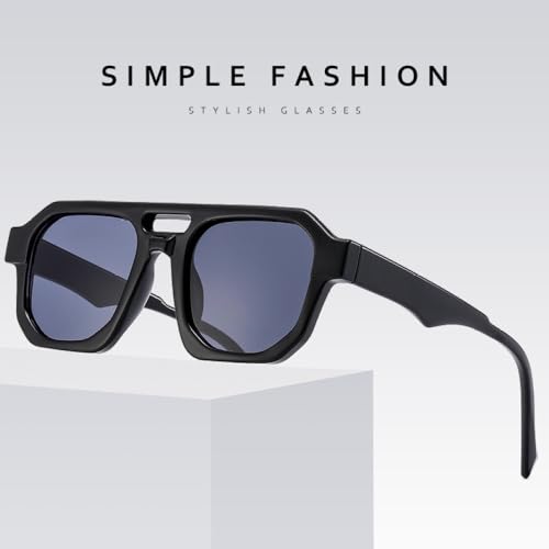 LVTFCO Retro Fashion UV Resistant Sunglasses Men Simple Double Beam Sun Glasses Male Outdoor Sports Female2