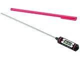 General Tools DT310LAB Digital Thermometer, 8 Inch Extra Long Stainless Steel Probe, -58 to 302...