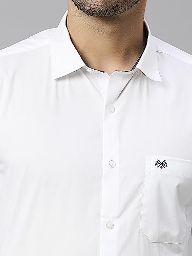 Image of Thomas Scott Men's Cotton Slim Fit 100% Formal Shirt with Spread Collar and Full Sleeves