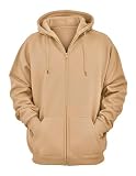 Moletom com Zíper Blusa de Frio Com Capuz Casaco Flanelado Moleton de Algodão Aberto Unissex Feminino Masculino Liso Sem Estampa Blusão