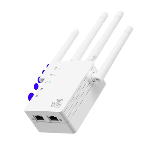 Image of WiFi Extender,Dual Band (5GHz + 2.4GHz) WiFi Booster for Home, Covers Up to 13,888 Sq.Ft and 150 Devices, WiFi Repeater with Ethernet Port, Quick Link,3-Min Easy Setup