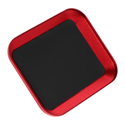 TOYMYTOY アルミ合製マグネット螺旋トレイ モデルや家用ガレージ向けボルト ネジ収納皿 精密スロット付き 軽量デザイン 赤色