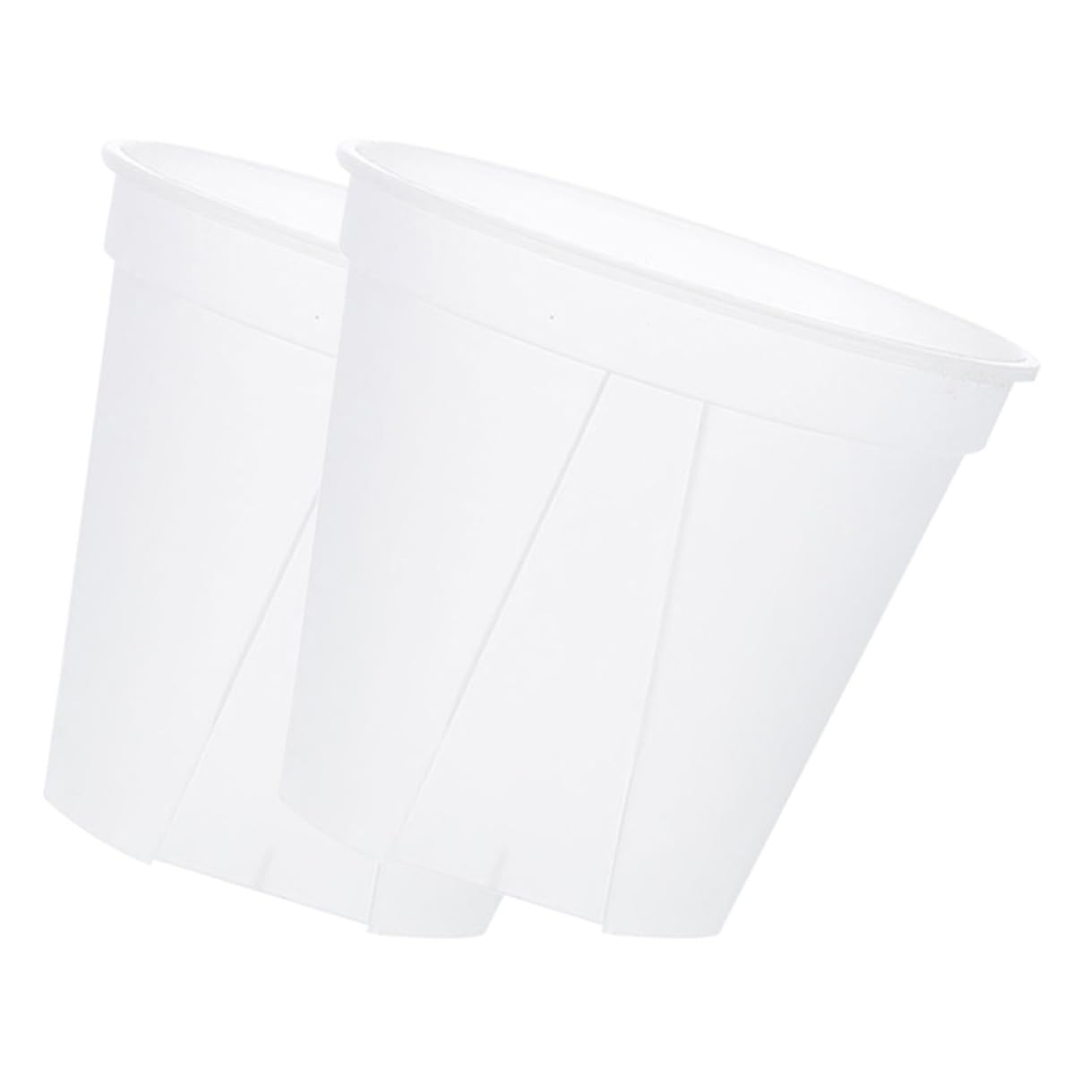 IDEANATEGRATE Orchid Planter 2Pcs Clear Plastic Pots 27Cm Diameter with Good Air Circulation for Indoor Succulent and Vegetable Planting